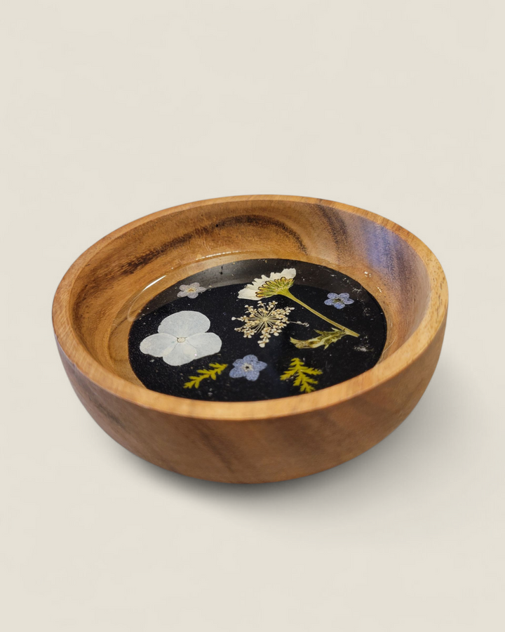 Kristi Scott Art, Pressed Flower Ring Bowls & Dishes