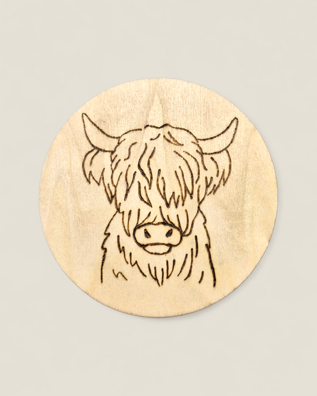 Marked In Wood, Wood Burnt Cork Backed Coasters