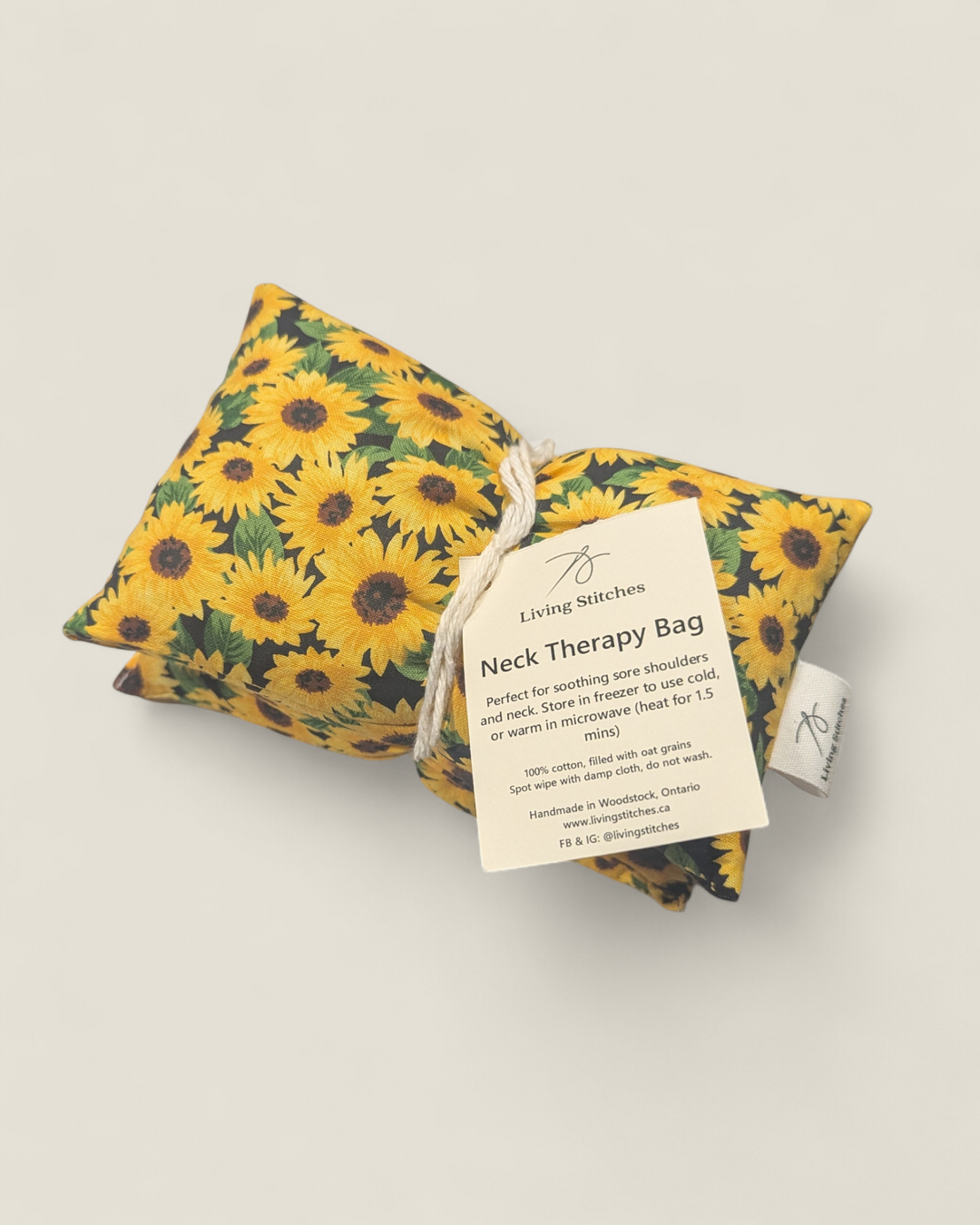 Living Stitches, Hot Cold Neck Therapy Bags