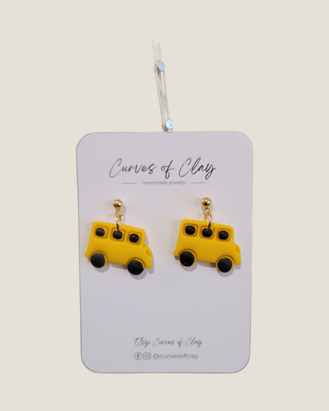 Curves of Clay, Everyday Dangle Earrings