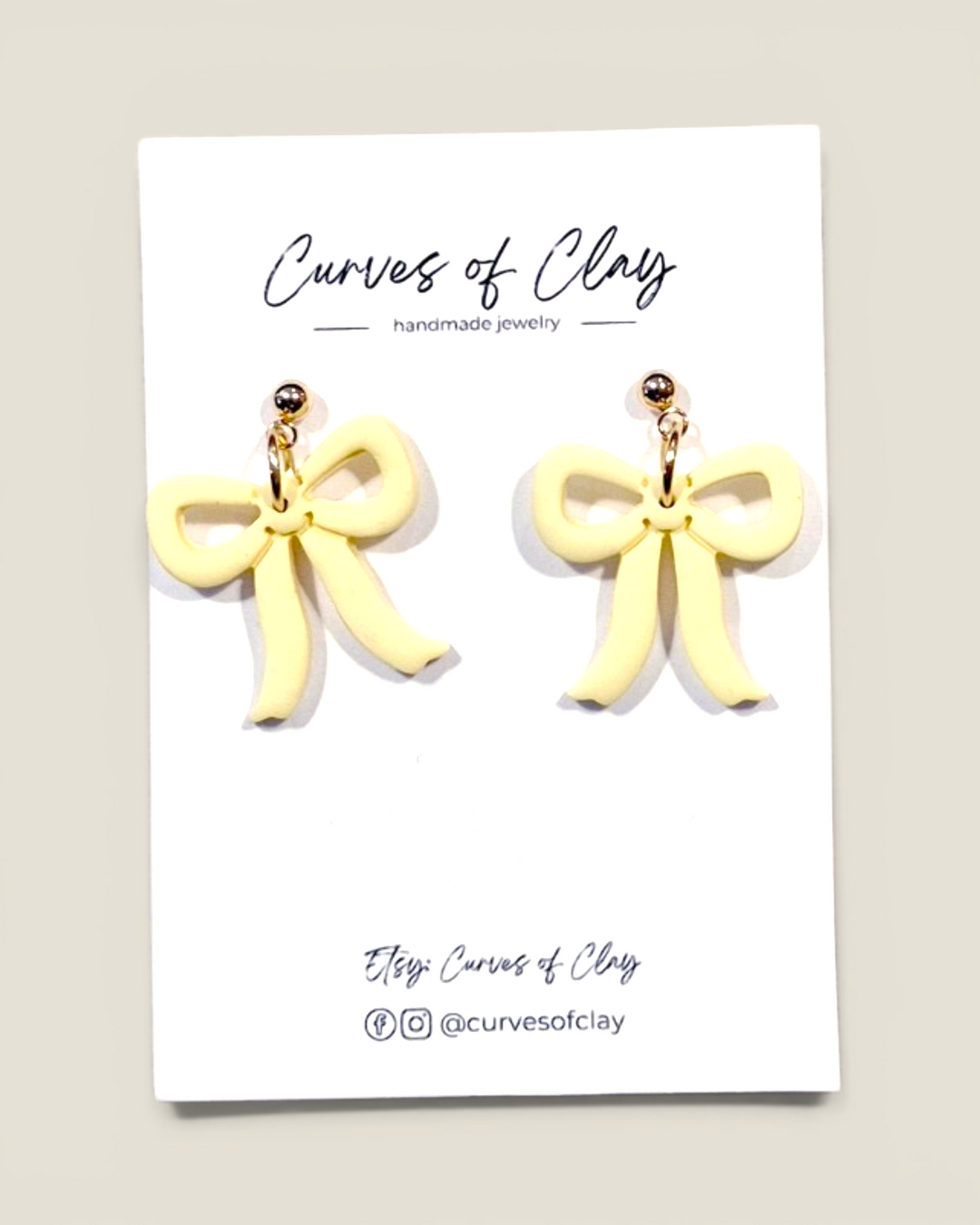 Curves of Clay, Everyday Dangle Earrings