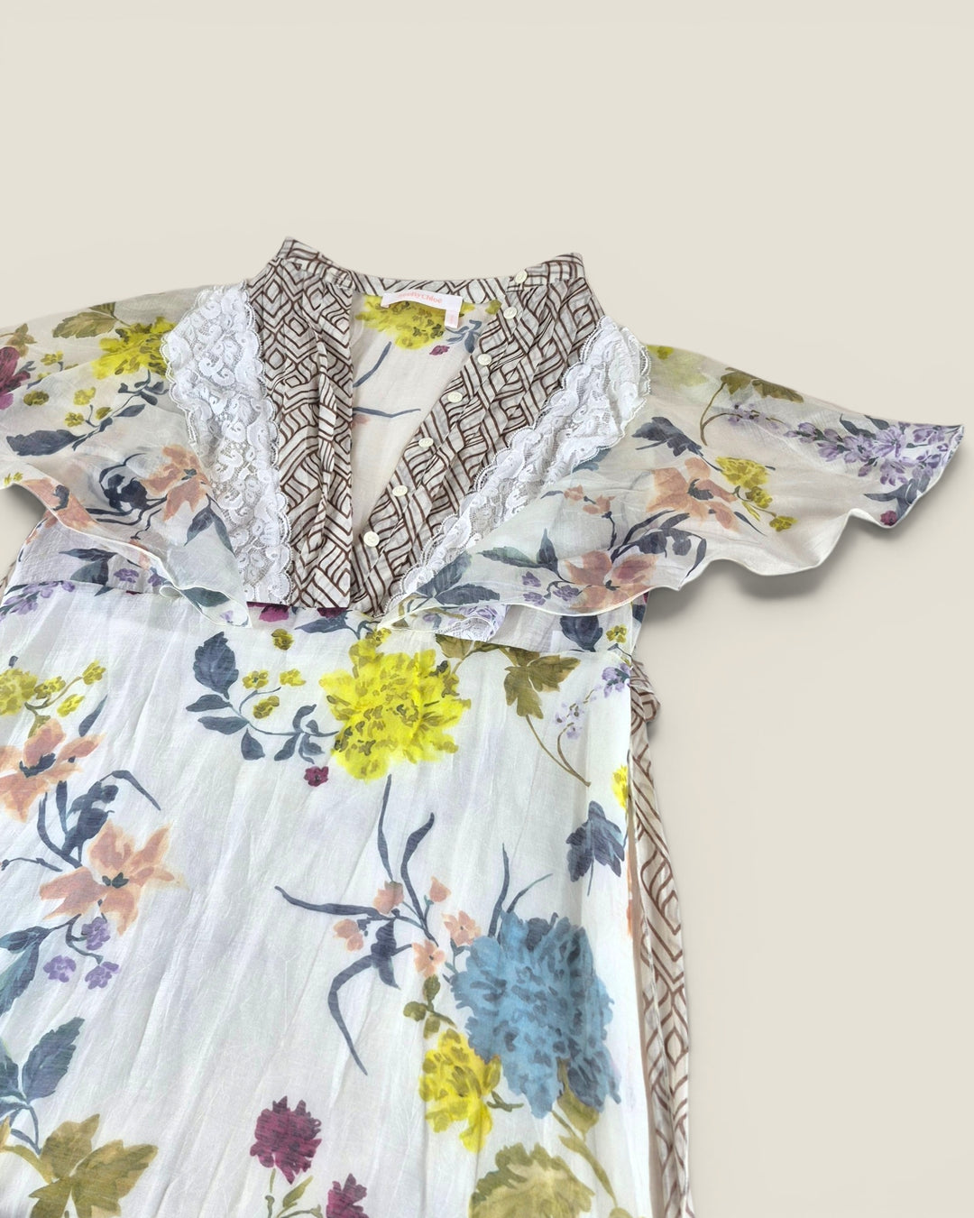 Pre-Loved See By Chloe Sheer Floral Dress Ladies Size 8-10 | Betty’s Marketplace