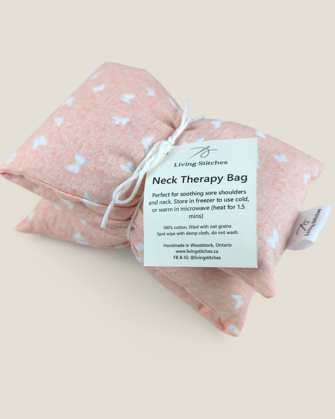 Living Stitches, Hot Cold Neck Therapy Bags