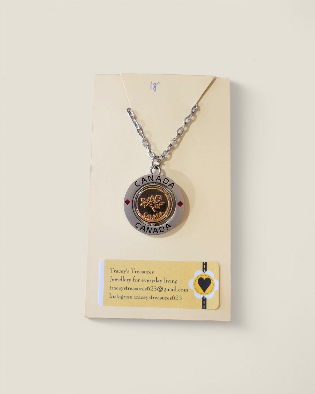 Tracey's Treasures, Necklaces, Canada Collection