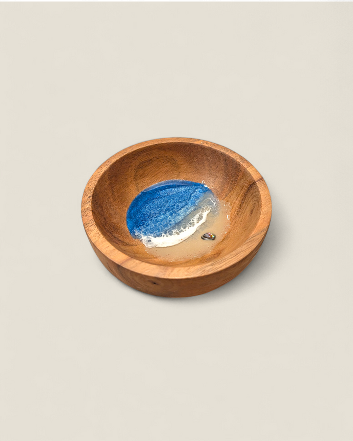 Kristi Scott Art, Wood & Resin Shoreline Ring Bowls & Dishes