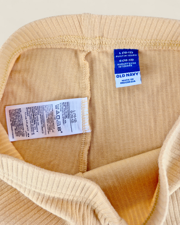 Pre-Loved Old Navy Yellow Leggings Girls 10-12Y | Betty’s Marketplace