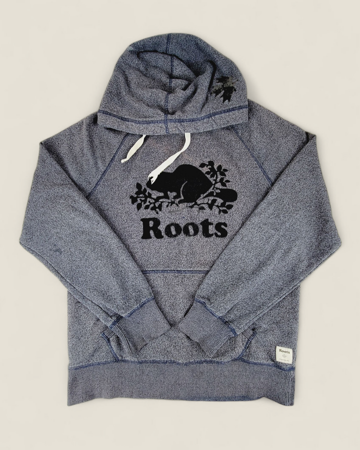 ROOTS CHARCOAL HOODIE ADULT SMALL PRE-LOVED