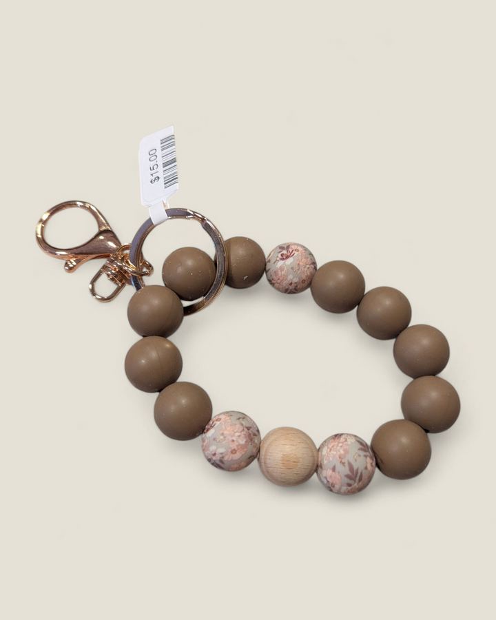 Teak Jewelry, Silicone Beaded Wristlets