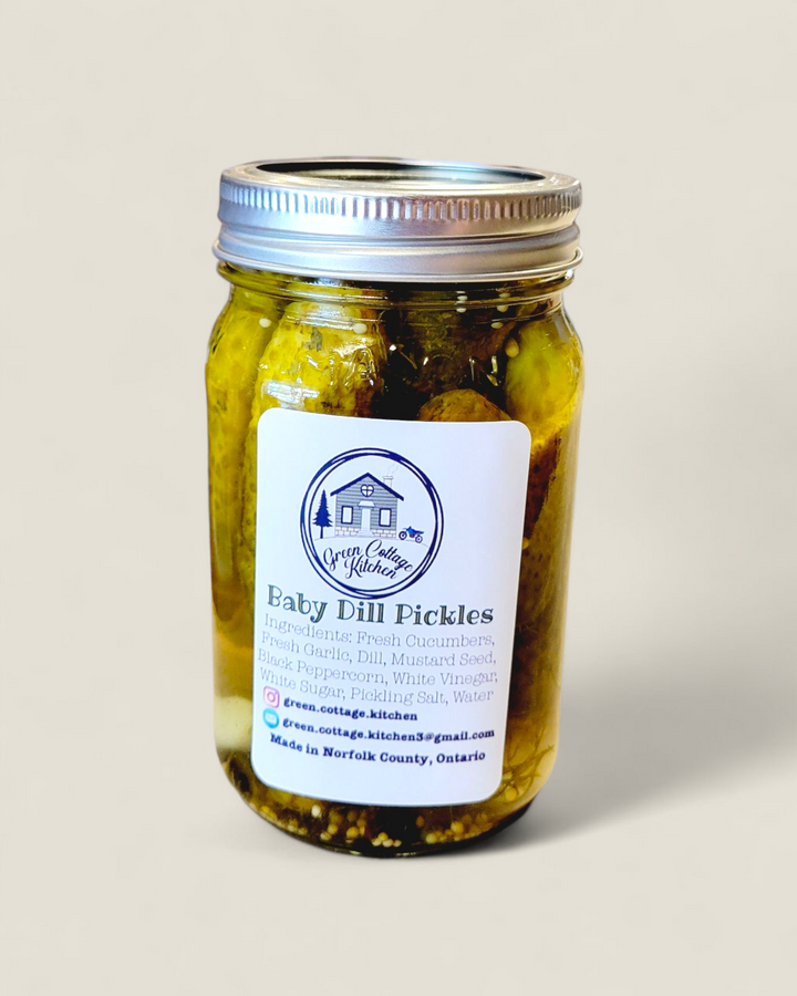 Green Cottage Kitchen, Dill Pickles (Regular, Spicy or Extra Garlic)