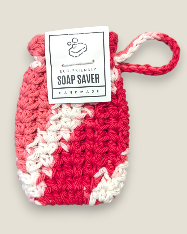 Pink Blossom Crochet, Crochet Soap Saver Bags