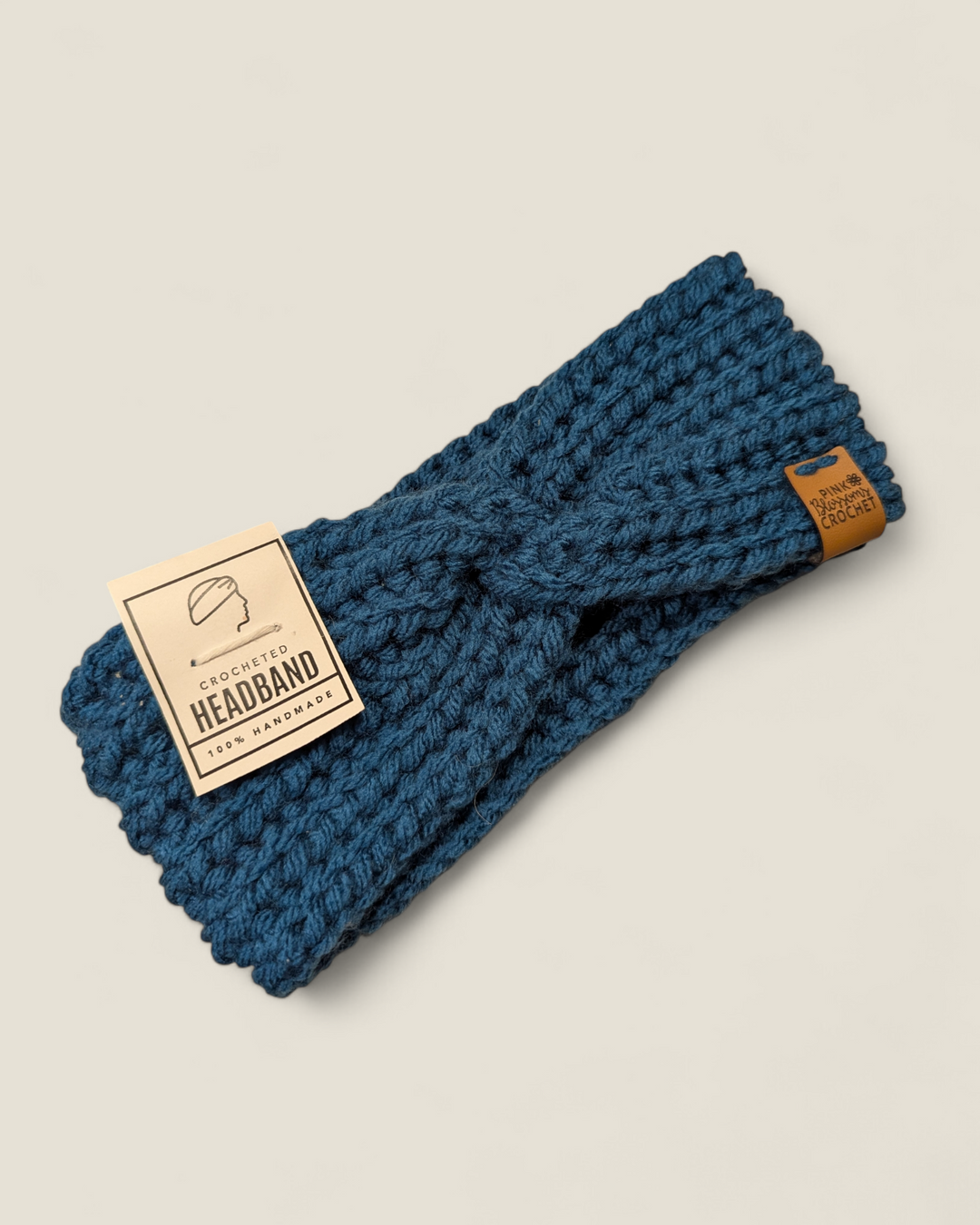 Pink Blossom Crochet Headbands