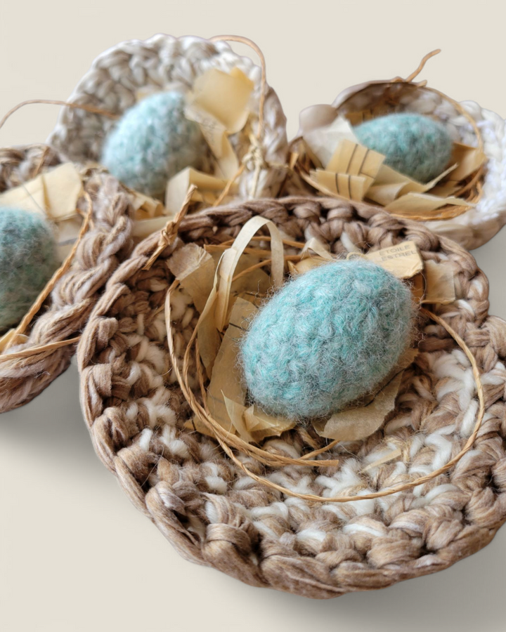 TLC Made, Robin's Nest With Egg Spring Decor