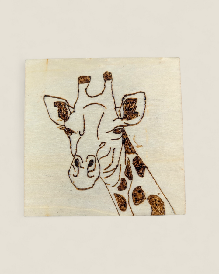 Marked In Wood, Wood Burnt Cork Backed Coasters