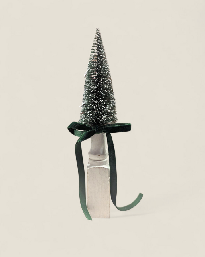 Three-Thirty Design Co, Holiday Bottle Brushed Trees in Vintage Pieces