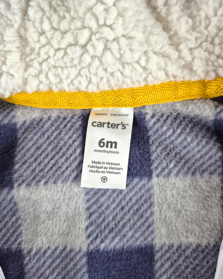 Pre-Loved Carter's Fleece Polar Bear Hooded Sleeper 6M | Betty’s Marketplace