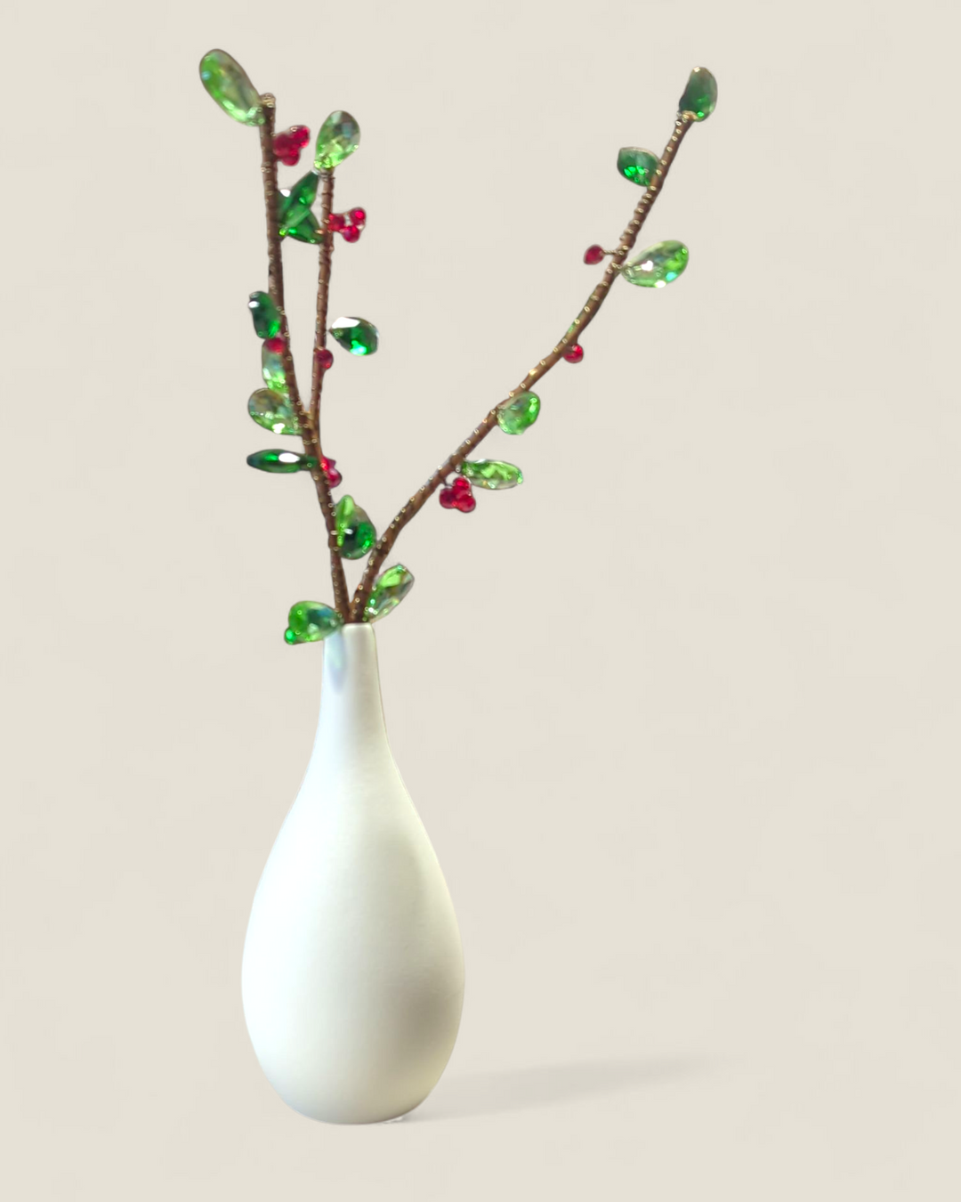 Kristi Scott Art, Christmas Stems in Vase