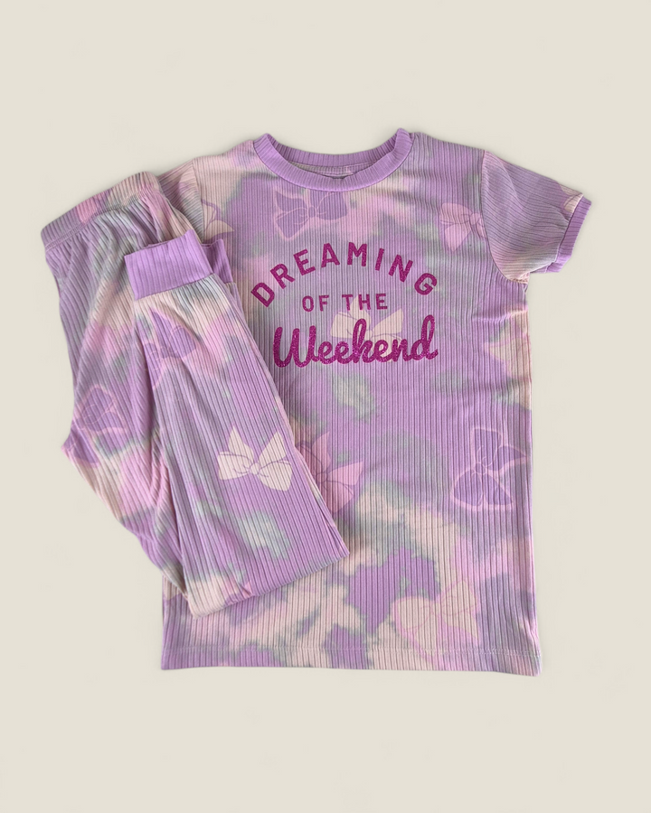 Pre-Loved George "Dreamin Of The Weekend" Pyjama Set Girls 7-8Y | Betty’s Marketplace
