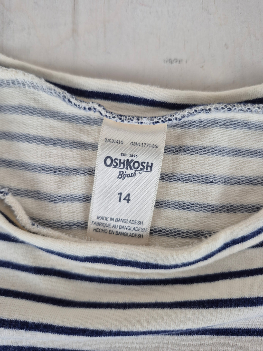 Pre-Loved Oshkosh Striped Top Girls 14Y | Betty’s Marketplace