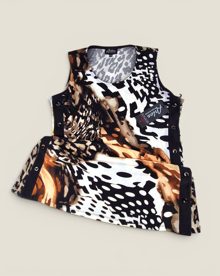 Pre-Loved Artex Animal Print Top Ladies XL | Betty’s Marketplace
