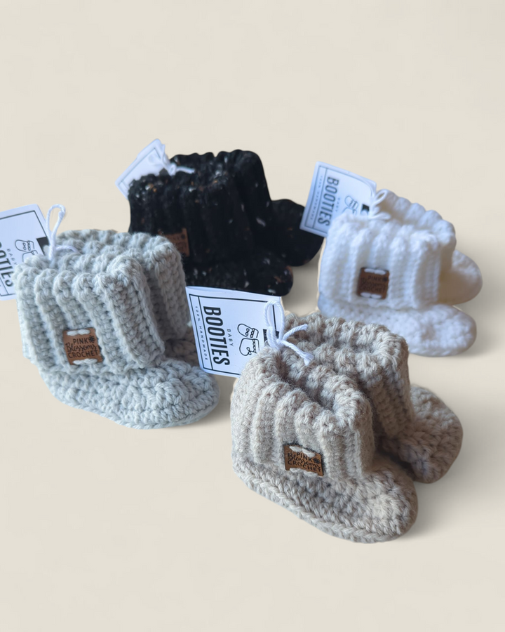 Pink Blossoms Crochet, Bowie Booties