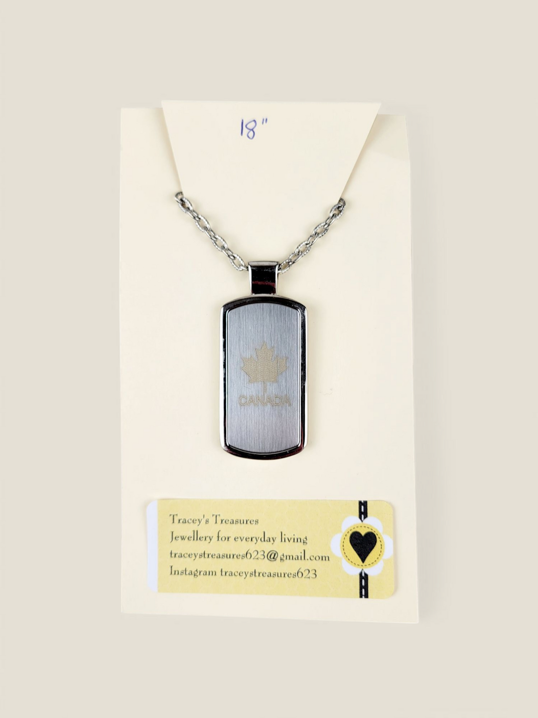 Tracey's Treasures, Necklaces, Canada Collection