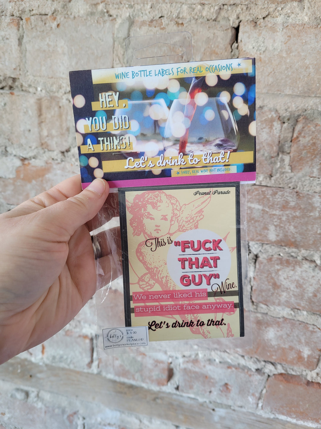 Peanut Parade, Wine Labels