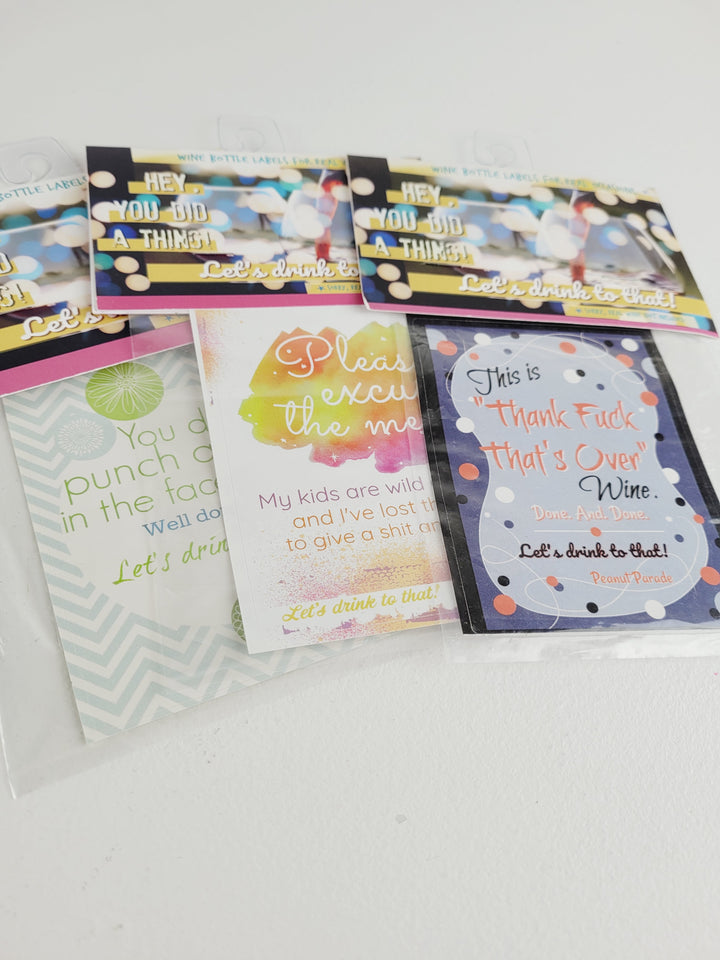 Peanut Parade, Wine Labels