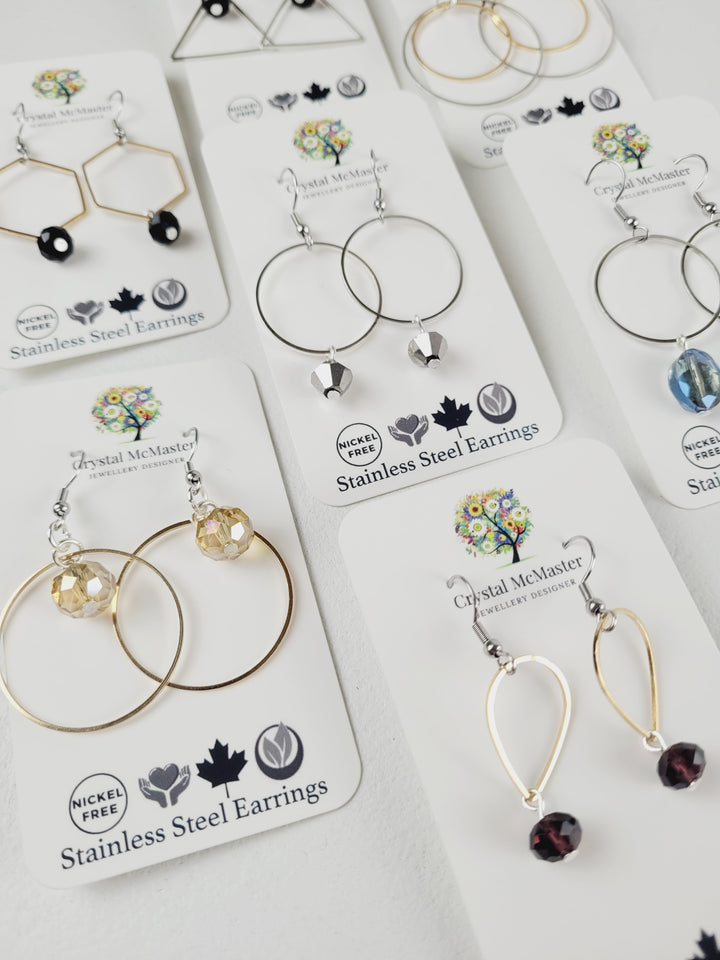 Crystal McMaster Jewellery, Glam Dangle Earrings