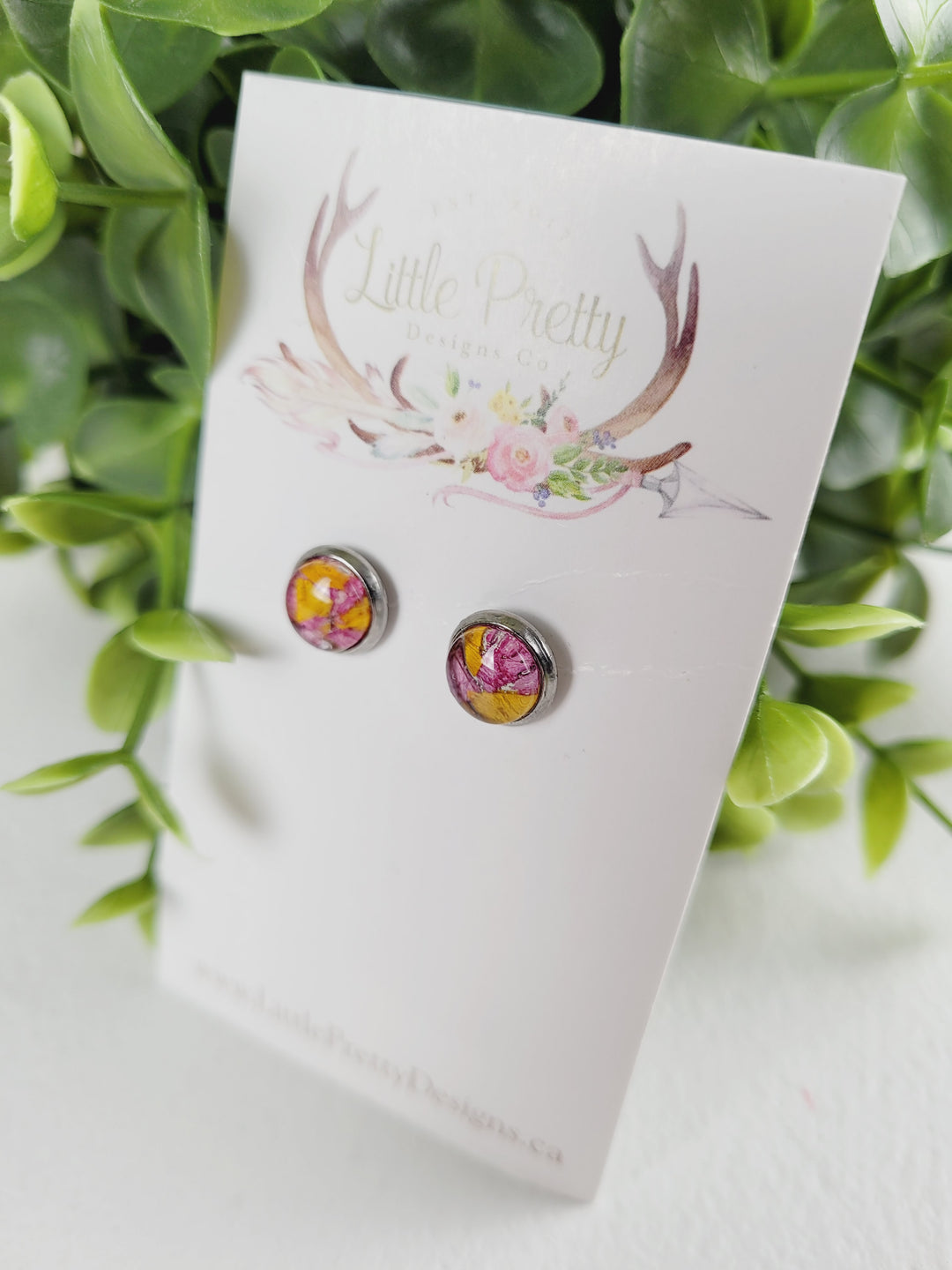 Little Pretty Designs, Pressed Flower Earrings